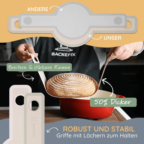 Silikon Brotschlingen 2er Set - Backefix