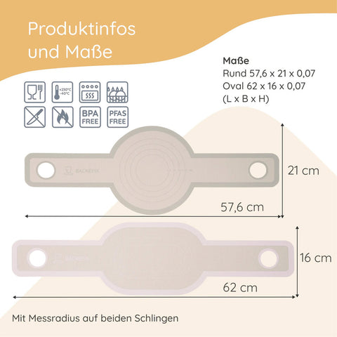 Silikon Brotschlingen 2er Set - Backefix