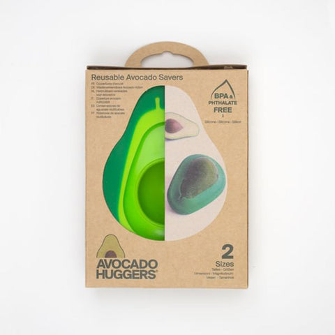 Food Huggers Set of 2 Silicone Lids «Avocado» - Food Huggers