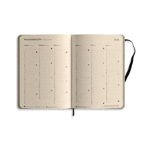 Annual planner A5 «Samaya 2026 - Black» - Matabooks