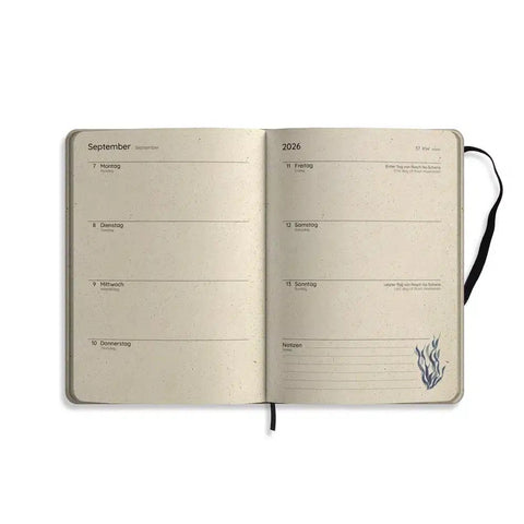 Jahresplaner A5 «Samaya 2026 - Ocean Blue» - Matabooks