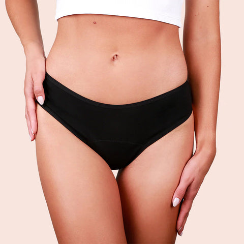 Period Underwear - Brazilian Basic Black Light Absorbancy, 36