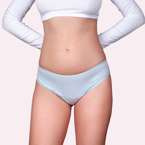 Culotte menstruelle ado à cœurs «Extra forte», bio - Taynie