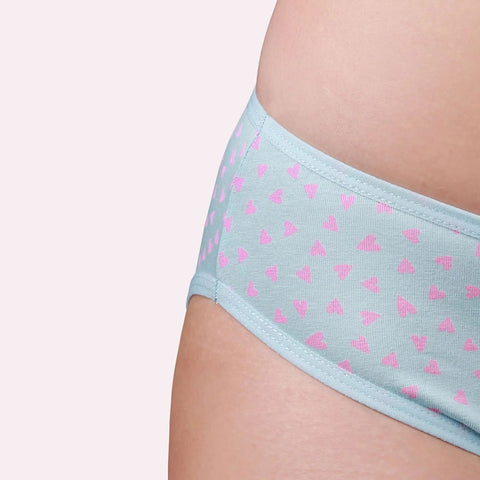 Culotte menstruelle ado à cœurs «Extra forte», bio - Taynie