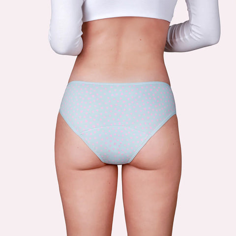 Culotte menstruelle ado à cœurs «Extra forte», bio - Taynie