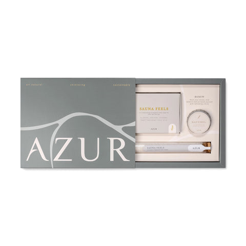 Care gift set «Renew» - Azur