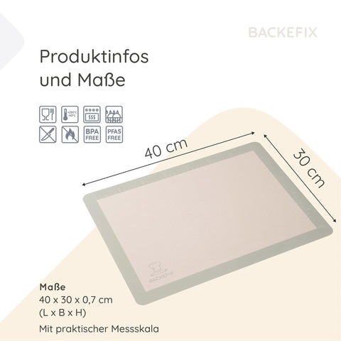 Silikon Backmatte «grün» - Backefix
