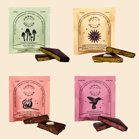 7 chocolats au beurre de noix « Chakra Box » - Cosmic Dealer