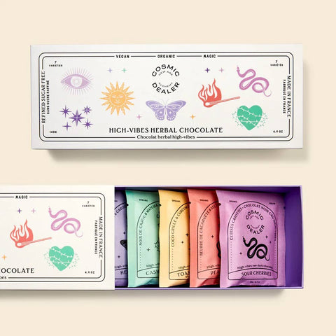 7 chocolats au beurre de noix « Chakra Box » - Cosmic Dealer