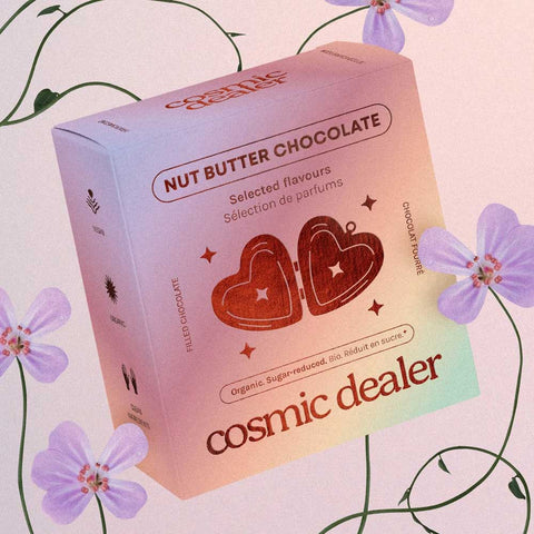 4 Nussbutter-Pralinen «limitierte Valentinsedition» - Cosmic Dealer