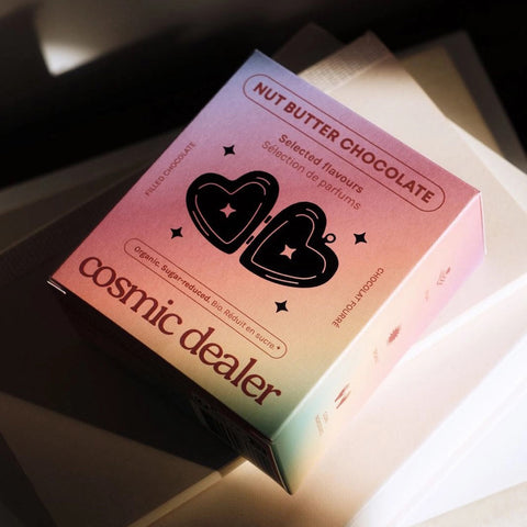 4 Nussbutter-Pralinen «limitierte Valentinsedition» - Cosmic Dealer