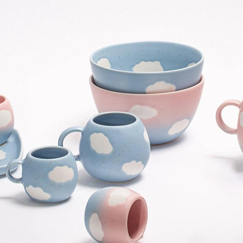 Steinzeug Schüssel «Cloud Sunset» 16cm - Egg Back Home