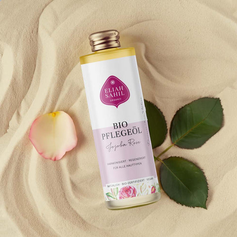 Huile corps et cheveux «Jojoba + Rose», bio - Eliah Sahil