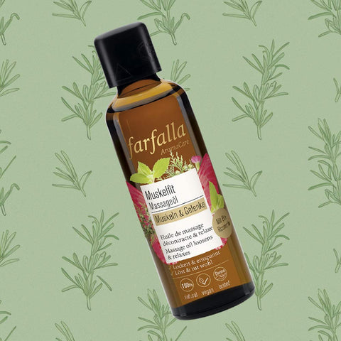 Massageöl «Muskelfit» für Muskeln & Gelenke - Farfalla