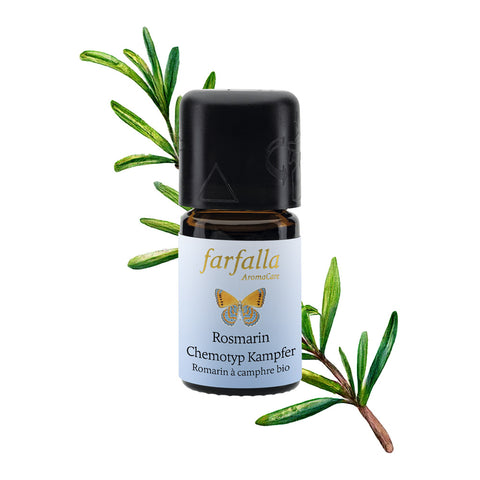 Chémotype de romarin camphre | Huile essentielle biologique - Farfalla