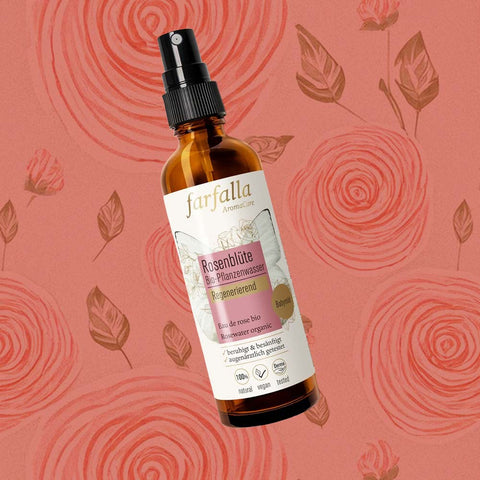 Bio-Pflanzenwasser «Rosenblüte - regenerierend» - Farfalla