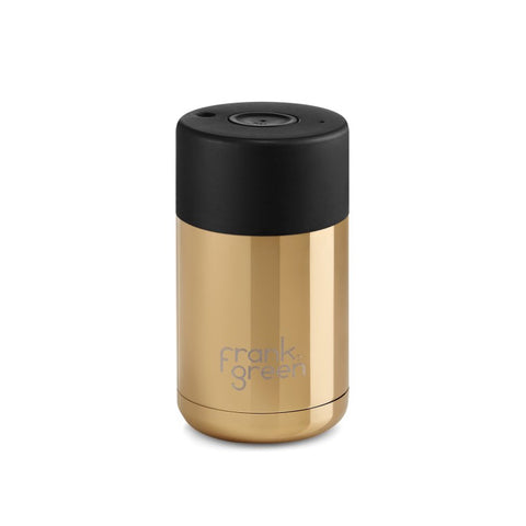 Bouteille isotherme inox 295ml «Gold Chrome Black» - Frank Green