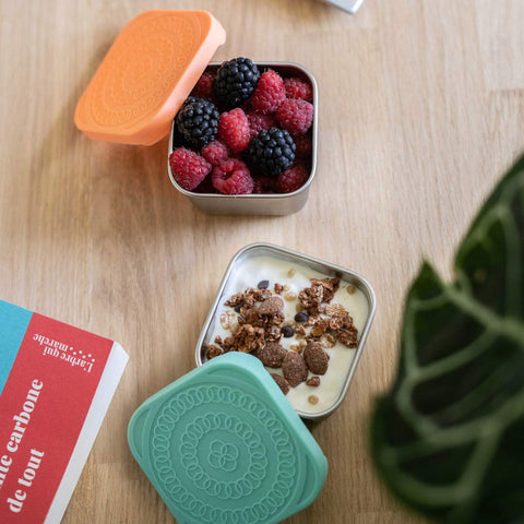 Snackboxen aus Edelstahl «Snacky» 4er-Set - Gaspajoe