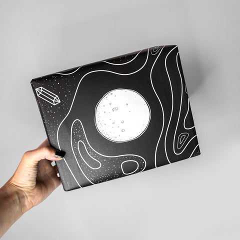 nachhaltiges Geschenkpapier «Moon» - the sage