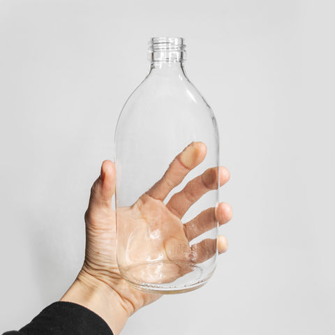 Glasflasche klar 500ml - the sage