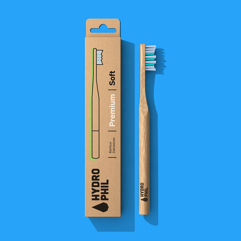 Brosses à dents en bambou «Premium» - hydrophiles