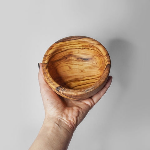 Olive wood bowl Ø 14cm - the sage