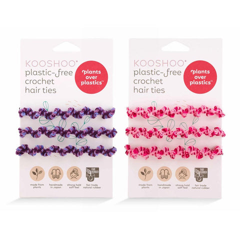 Plastikfreie gehäkelte Haargummis - Kooshoo