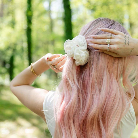 Übergrosses Waben-Scrunchie - Kooshoo