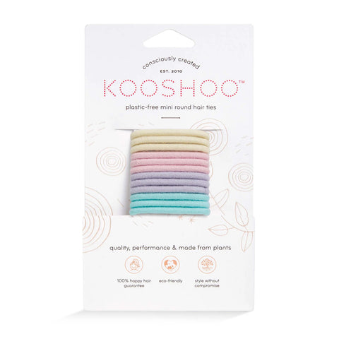 Élastiques à cheveux mini ronds sans plastique - Kooshoo