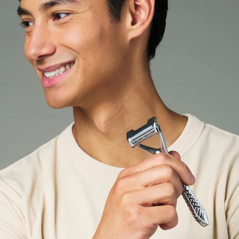 Razor with pivoting head "Leaf Two" - Leaf Shave