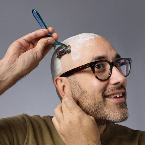 Razor with pivoting head "Leaf Two" - Leaf Shave