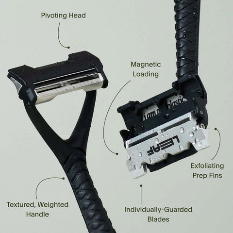 Razors with Pivoting Head "Leaf Two - Kit" - Leaf Shave