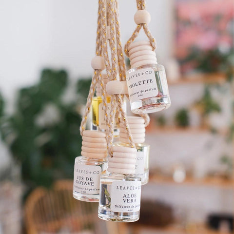 Sustainable Car Air Freshener, Refillable - Leaves & Co