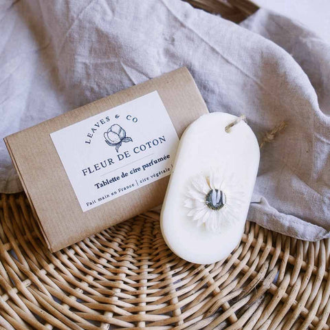 Wardrobe Freshener and Scented Wax "Cotton Blossom Scent" - Leaves & Co