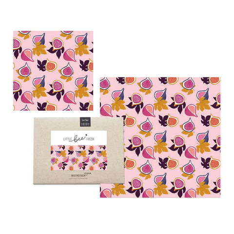 vegane Wachstücher Set «Feige» - Little Bee Fresh