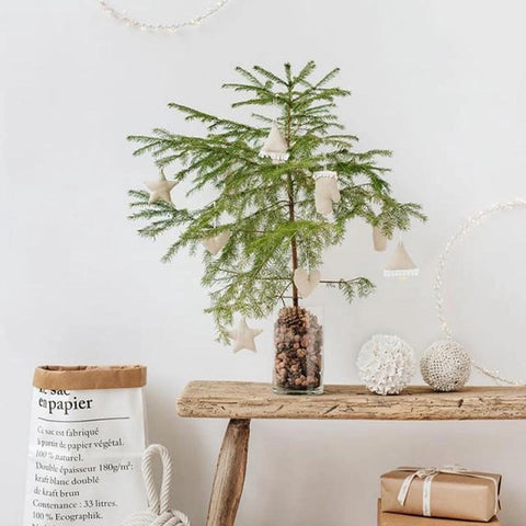 Christmas tree decorations made of linen - Magic Linen