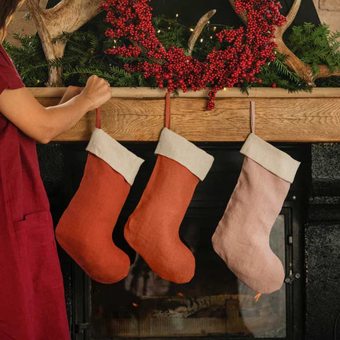 Weihnachtsstrumpf aus Leinen - Magic Linen