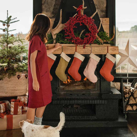 Weihnachtsstrumpf aus Leinen - Magic Linen