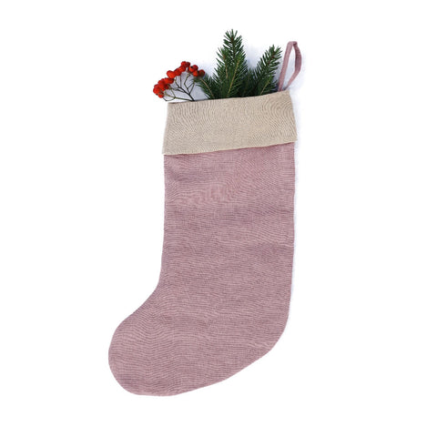 Weihnachtsstrumpf aus Leinen - Magic Linen