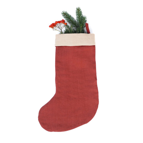 Weihnachtsstrumpf aus Leinen - Magic Linen