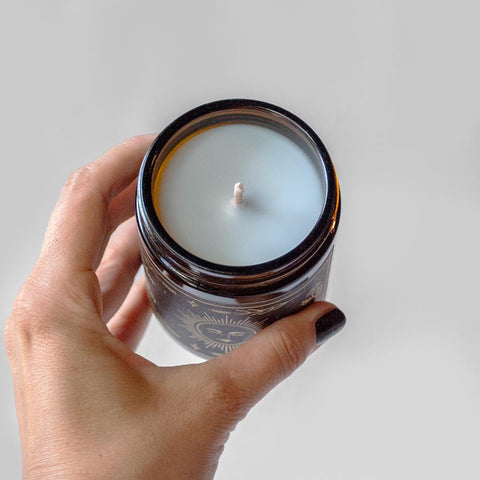 Rapeseed wax candle «under a blue moon» - MAHŌ MORI