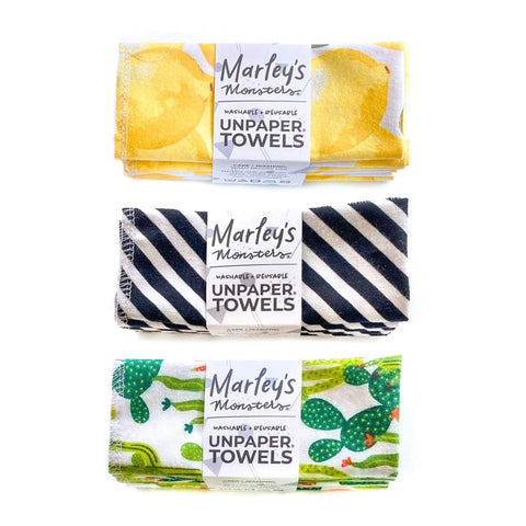 torchons de cuisine lavables «UNpaper Towels», colorés - Marley's Monsters