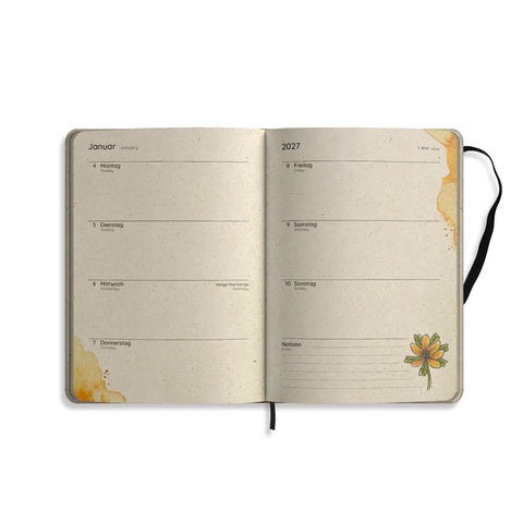 Jahresplaner A5 «Samaya 2027 - Cornflower Blue» - Matabooks