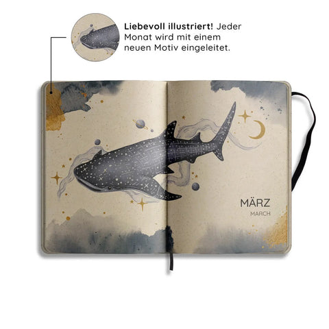 Jahresplaner A5 «Samaya 2027 - Cosmic Blue» - Matabooks