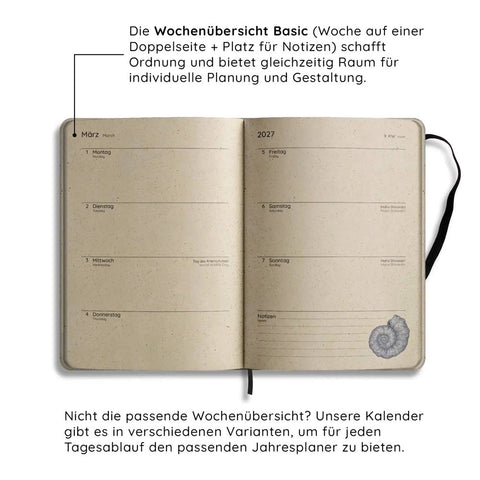 Jahresplaner A5 «Samaya 2027 - Cosmic Blue» - Matabooks