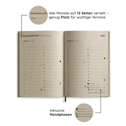Jahresplaner A6 «Samaya 2027 - Lunar Violet» - Matabooks