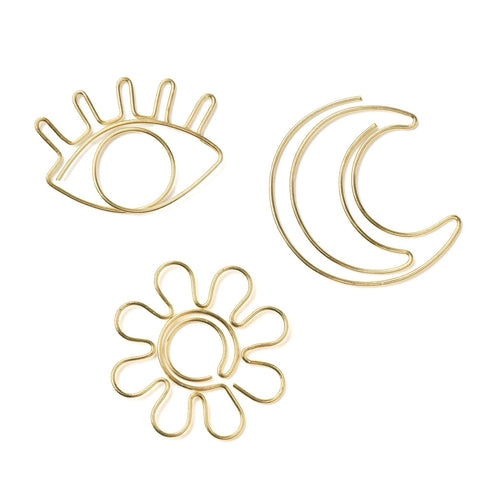 minimaltistisches Buchzeichen aus Golddraht - Matr Boomie