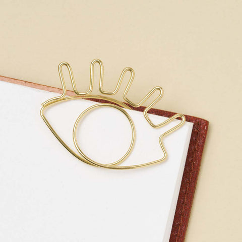 minimaltistisches Buchzeichen aus Golddraht - Matr Boomie