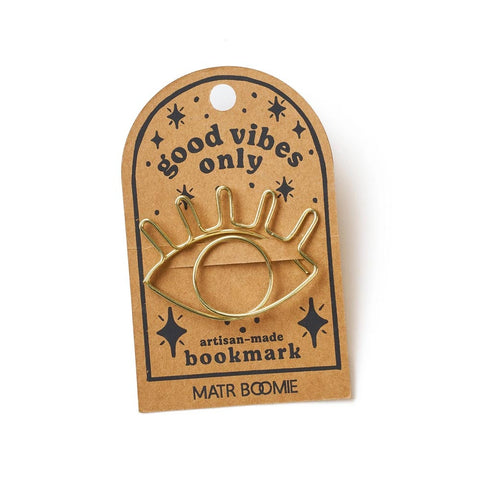 minimaltistisches Buchzeichen aus Golddraht - Matr Boomie