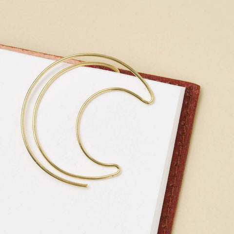 minimaltistisches Buchzeichen aus Golddraht - Matr Boomie